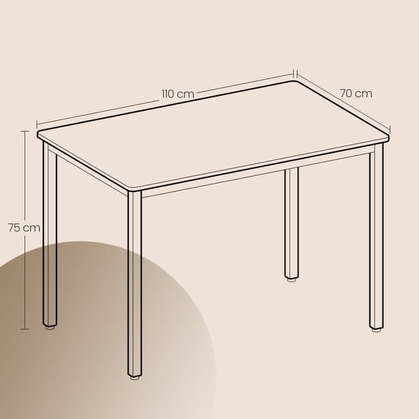 Spisebord - Kompakt og robust - Ebony Sort-Mat Sort