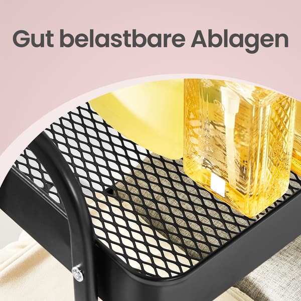 3-vånings vagn - Serveringsvagn i metall - Sovrum