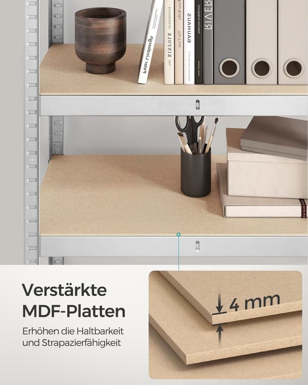 Hyllset - kraftigt - set om 2 - silver
