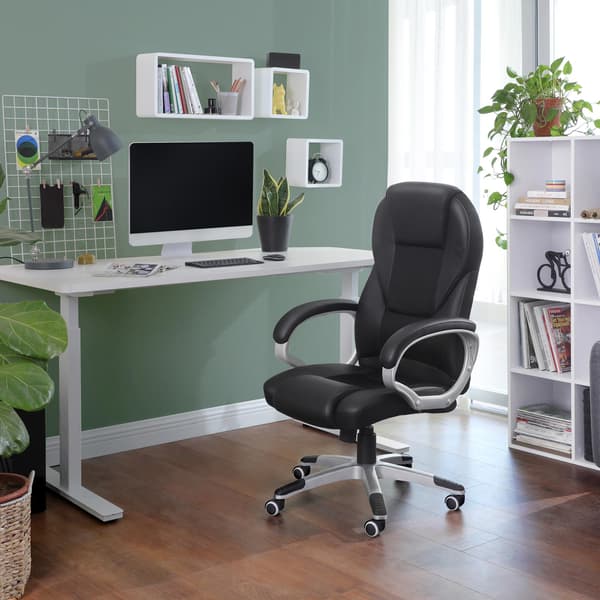 Kontorsstol - ergonomisk design - svart