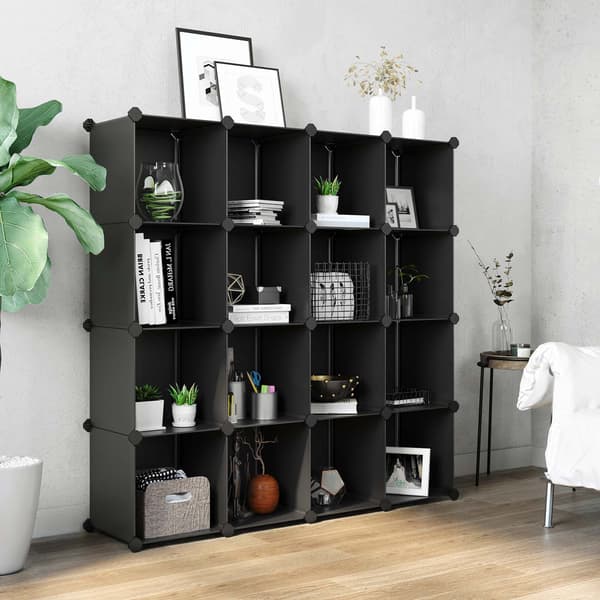 Skohylde - DIY-kubesystem - Stabelbar - Sort