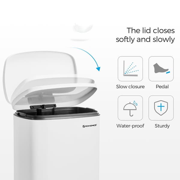Pedalspand - Soft close - 50 L - Hvid