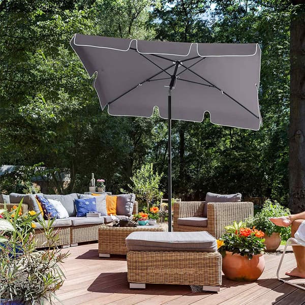 Parasol - UPF 50+ beskyttelse - Vipbar - Grå