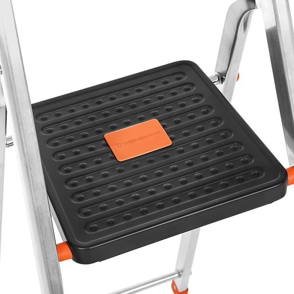 Foldestige - Let og stabil - Sølv-sort-orange