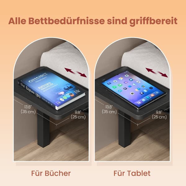 Sengestel - robust metalstel - sort