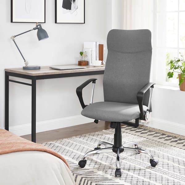 Kontorsstol - Ergonomisk och justerbar - Grå