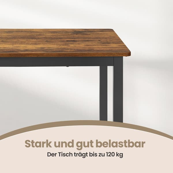 Spisebord - Kompakt og robust - Ebony Sort-Mat Sort