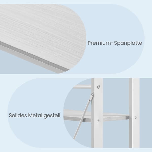 Skrivebord - 120 cm - med opbevaringsplads - computerbord