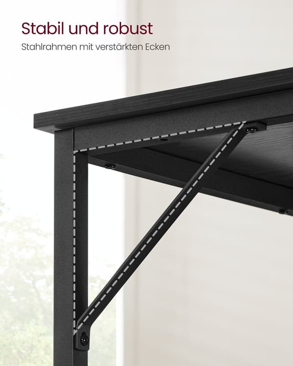Computerbord - kompakt industrielt design - sort