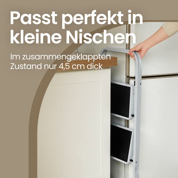 Trappestige - Sammenklappelig og robust - Hvid