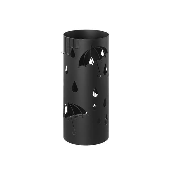 Metalparaplystativ - Stilfuldt design - Sort