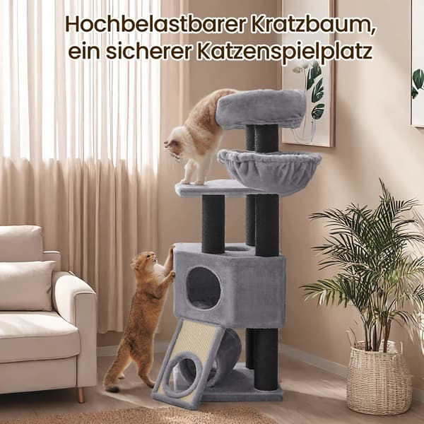 Stor klösbräda - Robust och hög modell - Ljusgråsvart