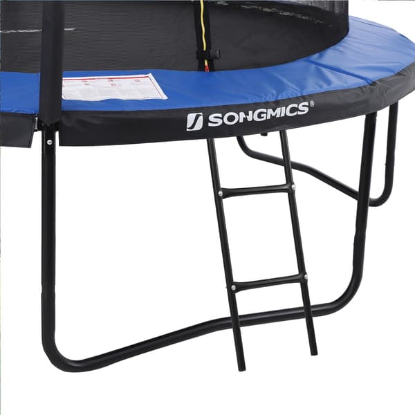 Havetrampolin - Sikkerhedsnet og stiger - Ø 244 cm - Blå