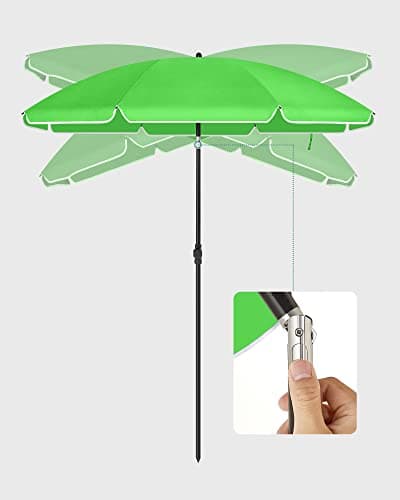 Haveparasol - Vipbar - UV-beskyttelse - Grøn