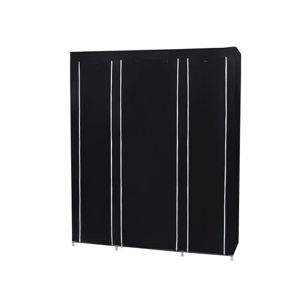Garderobe - pladsbesparende design - sort