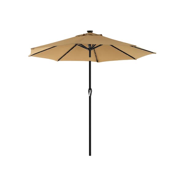 Parasoll med LED-belysning - Taupe