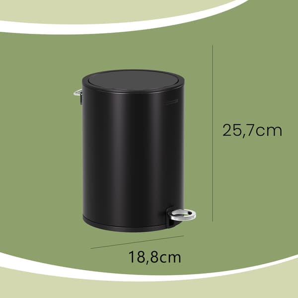 Kosmetikbakke - 3 liter - Soft-close - Sort