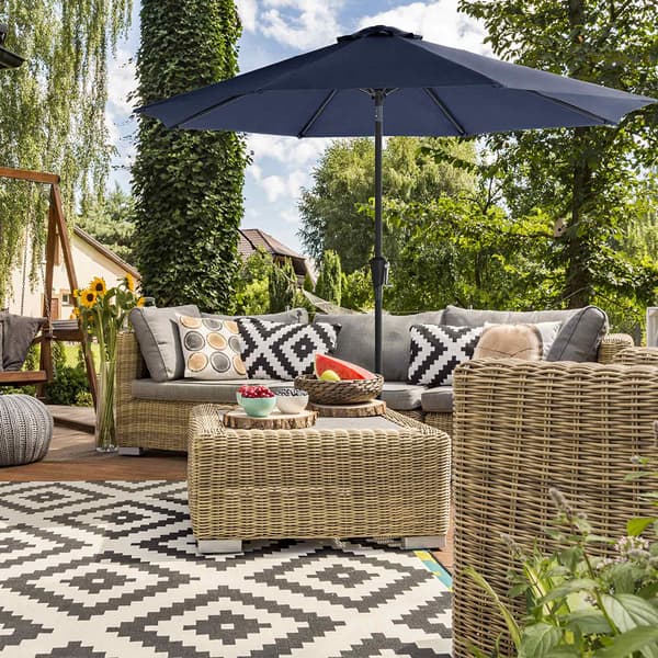 Parasol - Vipbar og vandafvisende - Blå