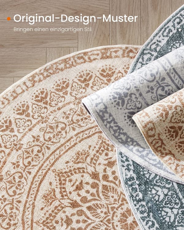 Pyöreä matto - Boho-tyyli - Cappuccino Beige