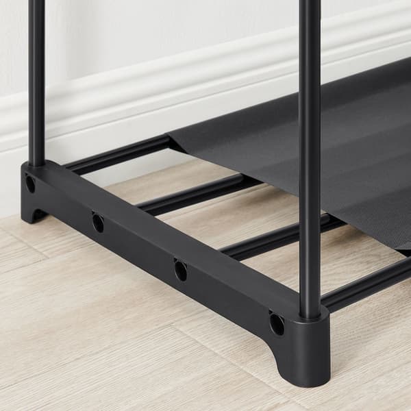 Garderobe - Justerbare hylder - 3 rum - Sort