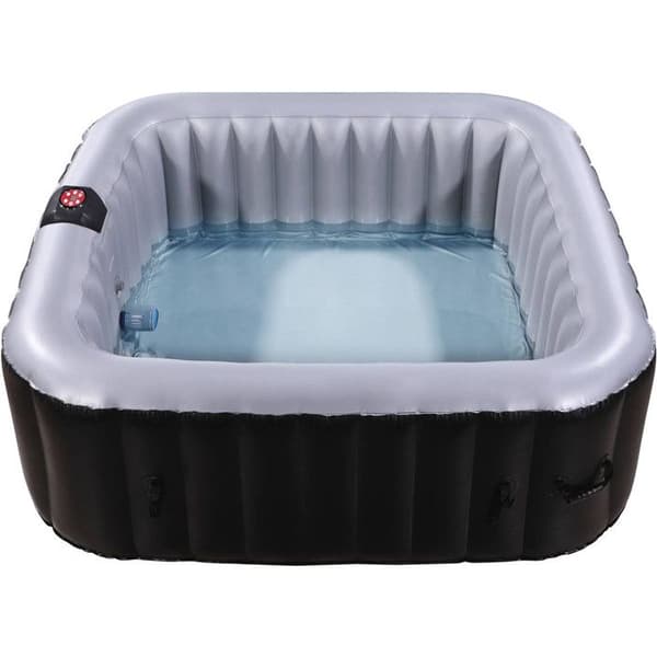 Spa Gonflable NICE i PVC - 6 platser - Grå/svart