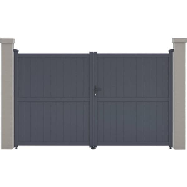 Aluminiumportal "Maurice" - 299,5 x 180,9 cm - Grå