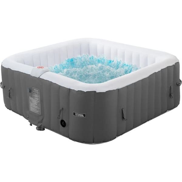 Uppblåsbar spa "RIVIERA" i PVC - 6 platser - Grå/vit