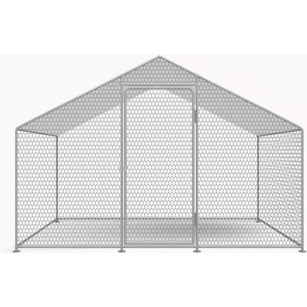 Hönsgård 6 m² inhägnad park 2 x 3 x 2 M galvaniserat stål