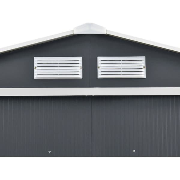 Metallskåp "Vegas" - 8,83 m² - Grå