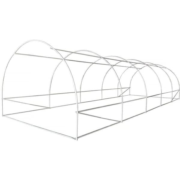 Trädgårdsväxthus 8 x 3 m "Lys" - 24 m² - 140g - Grön