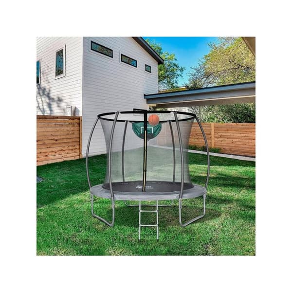 Trampolin med inre nät "jumper" - Ø 4,60 m - Grå