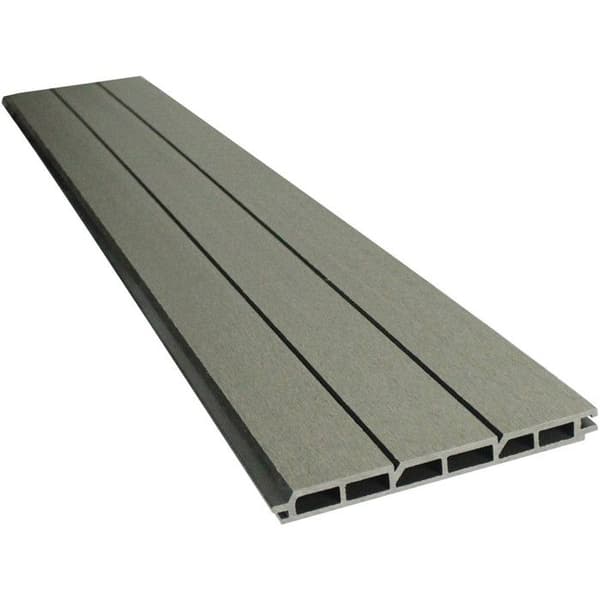 Kit Stängsel 4.8 x 1.2 m komposit - Monteringskit ingår - Grå
