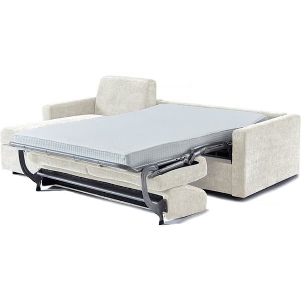 Vändbar uttryckbar hörnsoffa i tyg "Celia" - 3 platser - Beige