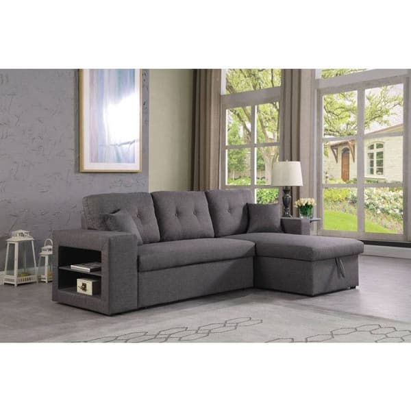 Vinkelsoffa konvertibel/reversibel "Axel" - 3 platser - Grå