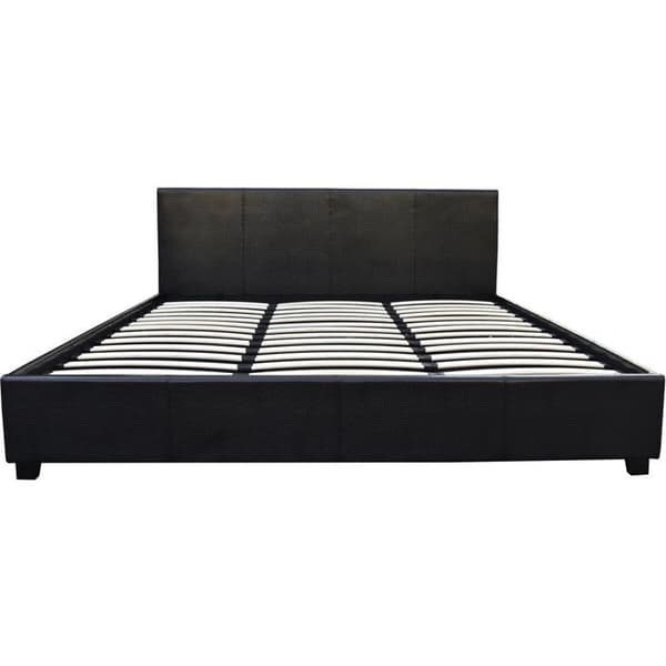 Dobbeltseng med opbevaring "Carla" - 140 x 190 cm - Sort