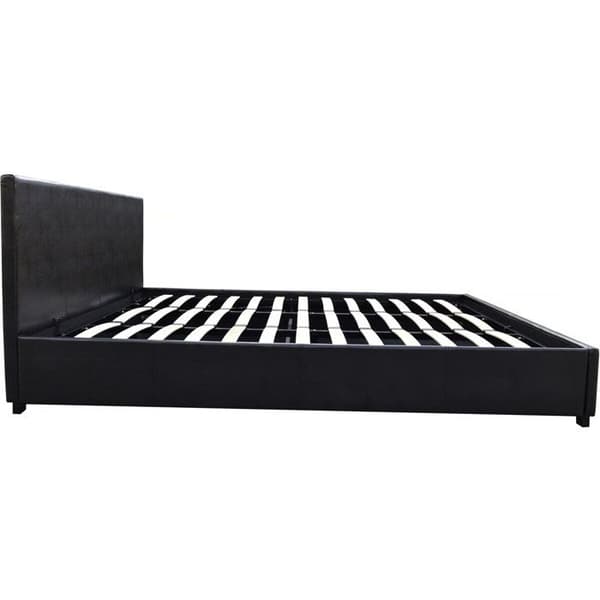 Dobbeltseng med opbevaring "Carla" - 140 x 190 cm - Sort