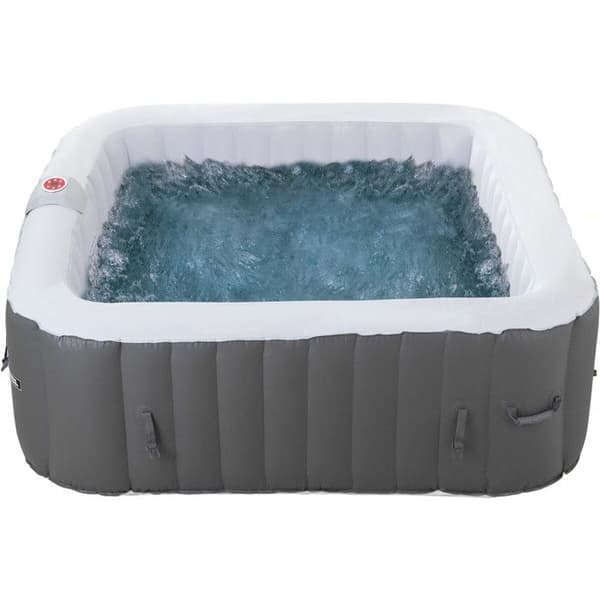 Uppblåsbar spa "RIVIERA" i PVC - 6 platser - Grå/vit