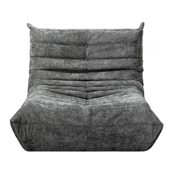 Chauffeuse til modulsofa Velasca i grå struktureret stof, sæt med 2, 95 x 100 x 75 cm