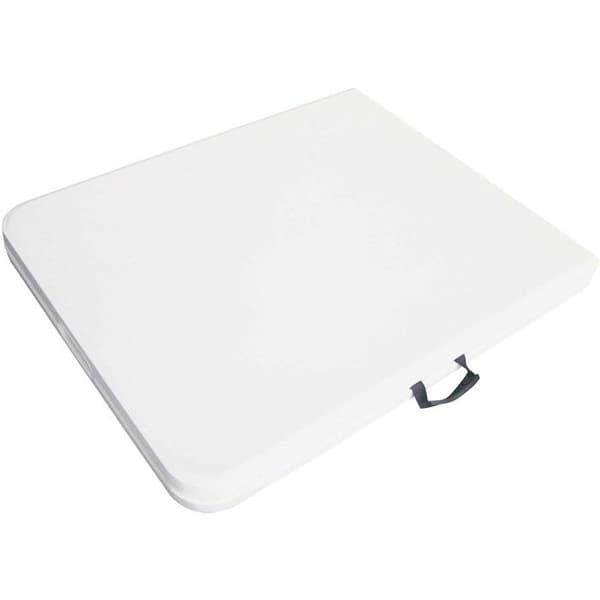Fällbart trädgårdsbord i metall "Foldy" - 181 x 74 x 74 cm - Vit