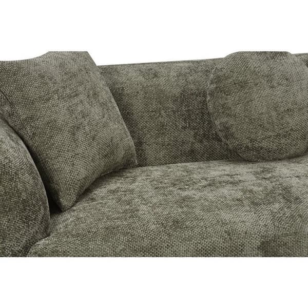 Rätt soffa "Faubourg" - 3 platser - Grön