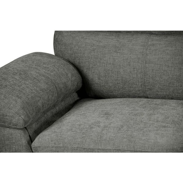 Fast tygsoffa "Dallas" - 169 x 88 x 90 cm - 2 sittplatser - Grå