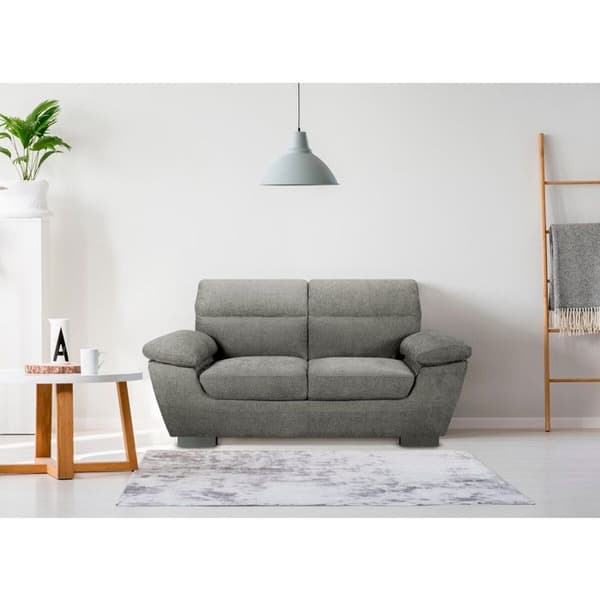 Fast tygsoffa "Dallas" - 169 x 88 x 90 cm - 2 sittplatser - Grå