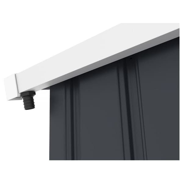 Robust metallförråd - Grått - 2,45x2,67 m