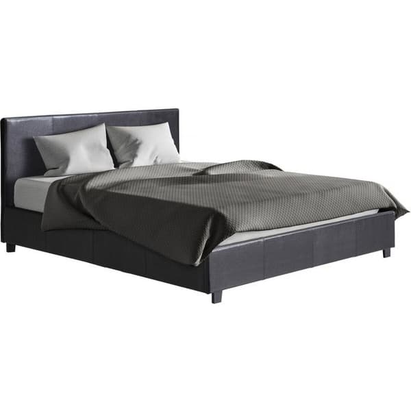 Dobbeltseng med opbevaring "Carla" - 140 x 190 cm - Sort
