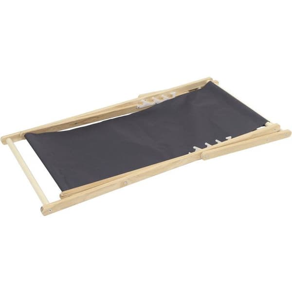 Set med 2 "chilenska" solstolar i trä - 107 x 56,5 x 81 cm - Grå