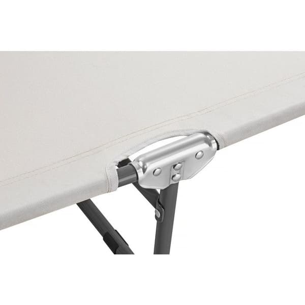 Pack av 2 hopfällbara solstolar "Lazy" - Med solskydd - Beige