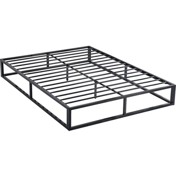 Metallinen musta sälepohjallinen 140 x 190 cm parivuoteen lavavuoderunko