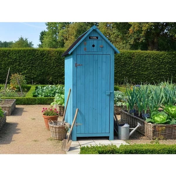 "Cabanon" trädgårdsskåp - 77 x 54,5 x 179 cm - Himmelsblå