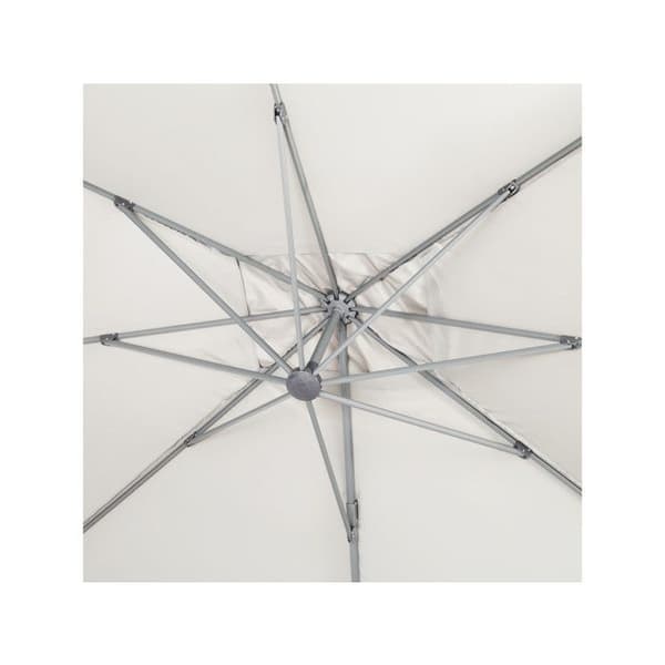 Parasol trädgård av aluminium "Sun 4" - Rektangulär - 3 x 4 m - Ecru - Vikter ingår