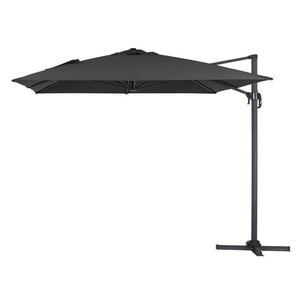 Parasoll med sidostöd "Sun 4" - 3 x 4 m - Svart